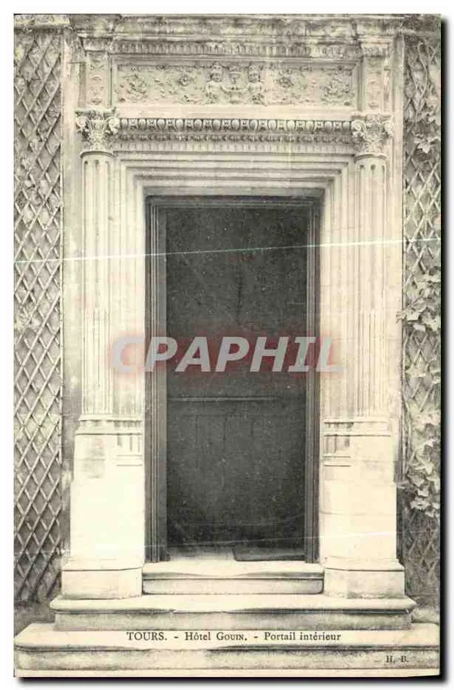 Tours - Hôtel Goun - Portail intérieur — H. B. éditeur - Vorderseite