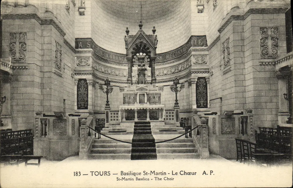 Tours — Basílica de São Martinho — O Coro — A.P. — N° 183 - Frente