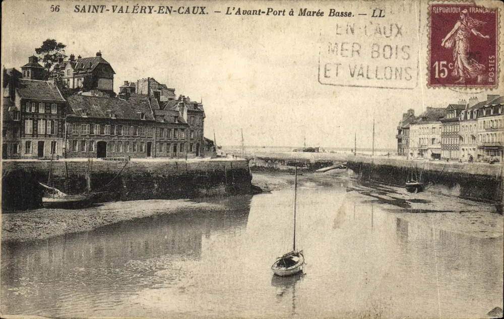 Saint-Valéry-en-Caux — Der Hafen bei Ebbe — LL - Vorderseite