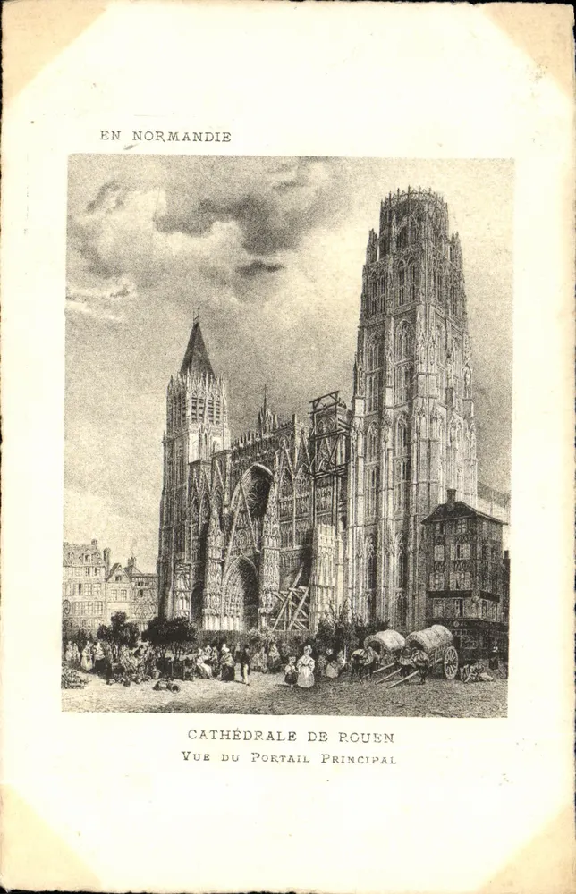 Kathedrale von Poitiers — Blick auf das Haupteingangstor — Künstlerische Ausgabe 'SUPRA' Paris - Vorderseite