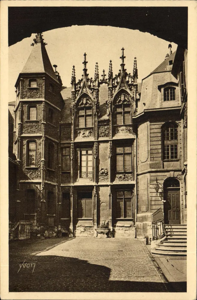 Albergo del Bourgtheroulde — Rouen (Seine Inférieure) — Yvon, n°19 - Recto