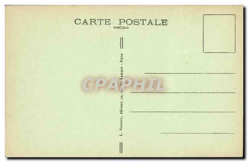 Paris - Palais de l'Élysée. Wohnsitz des Präsidenten der Republik. - J. H. - Nr. 186 - Rückseite