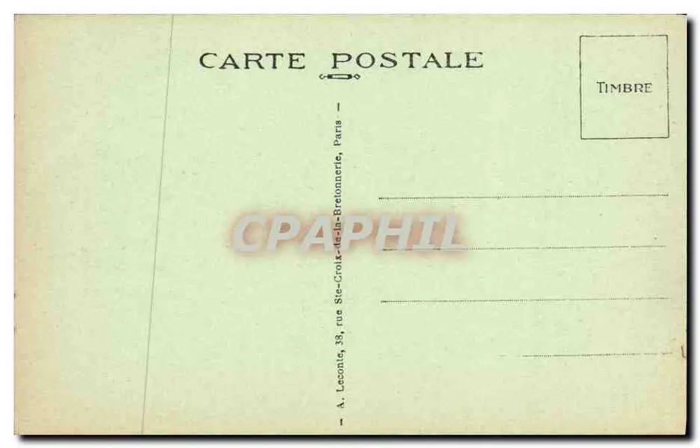 Paris — A Igreja de São Laurent — Ângulo do Boulevard Magenta e do Boulevard de Strasbourg — A. L. - Verso
