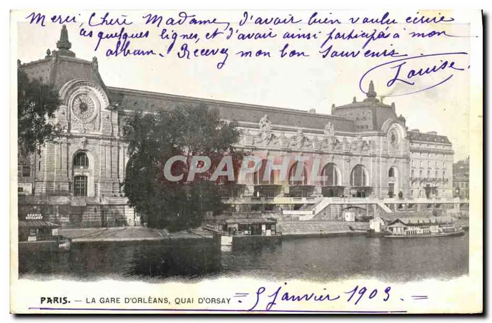 Paris — Die Gare d'Orléans, Quai d'Orsay — Verlag: Verlag Béchard - Vorderseite