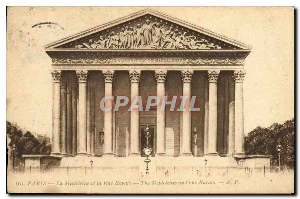 Paris — A Madeleine e a Rue Royale — A.P. n°161 - Frente