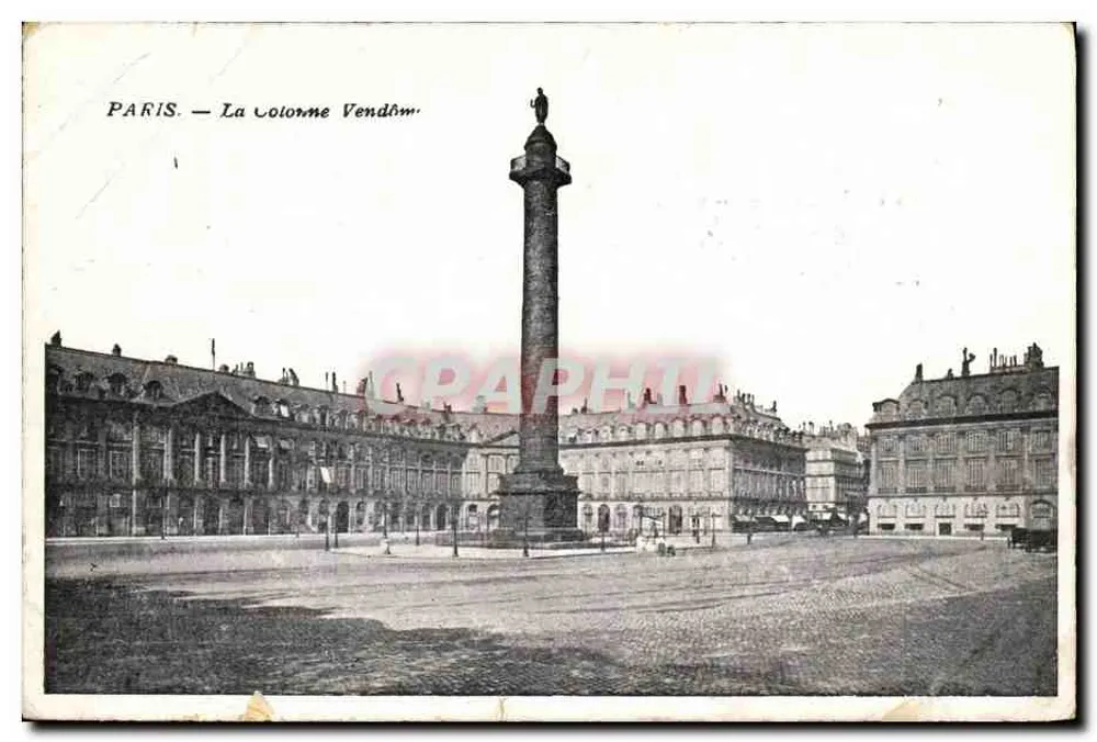 Paris — La Colonne Vendôme — éditeur imprimeur non identifié - Vorderseite