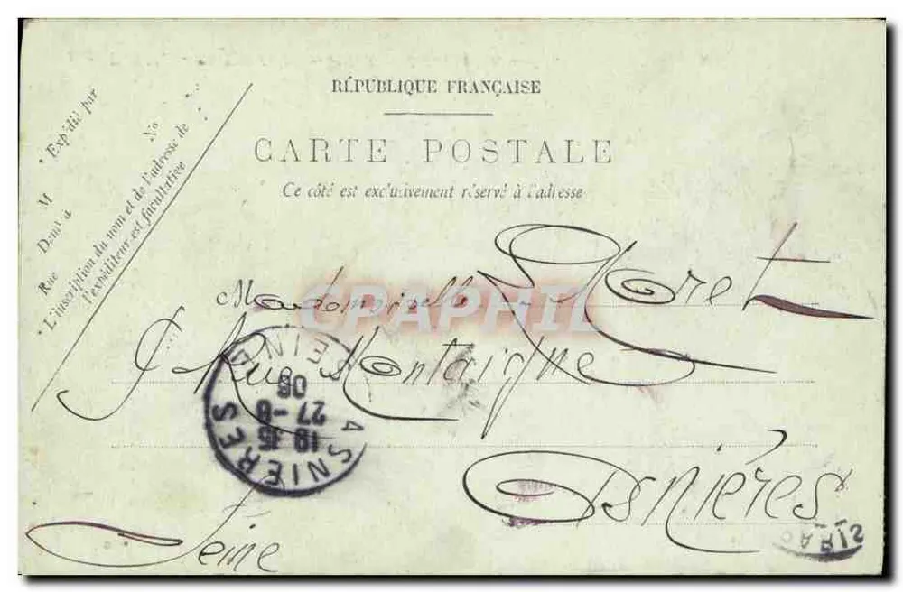 Paris — Die Rue du Hâvre und die Gare Saint-Lazare — LL. — n°205 - Rückseite