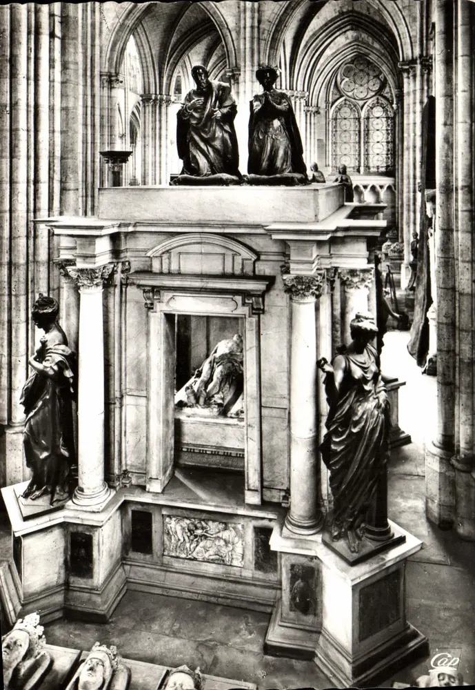Basilika von Saint-Denis — Grabmal von Henri II und Catherine de' Medici — C* des Arts Photomécaniques - Vorderseite
