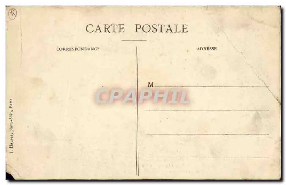 La Crue de la Seine (Janvier 1910) — Port Saint-Nicolas — éditeur J. H. - Verso