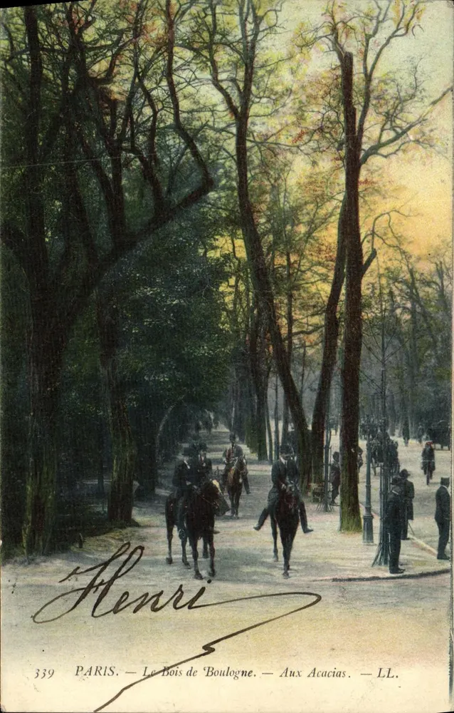 Paris — Le Bois de Boulogne — Aux Acacias — LL. — n°339 - Vorderseite