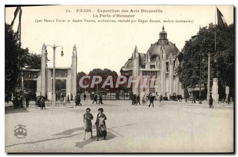 Paris - Ausstellung für Dekorative Künste - Die Ehrentür — von Edgar Brandt, Meister Schmied - Vorderseite