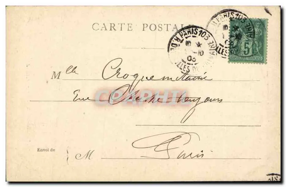 Paris — A Santa Capela — Lembrança B.D. - Verso