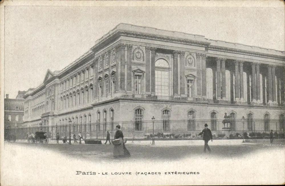 Paris - O Louvre (Fachadas externas) — Staerck, n° 742 - Frente