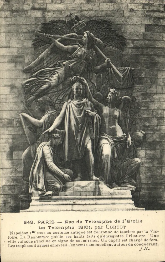 Paris — Arc de Triomphe de l'Étoile — von Cortot - Vorderseite
