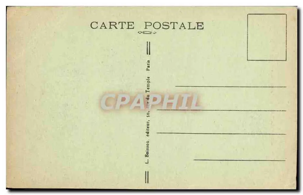 Paris - Notre-Dame - Die Chimäre genannt 'Der Denker der Notre-Dame' - J.H. - n°344 - Rückseite