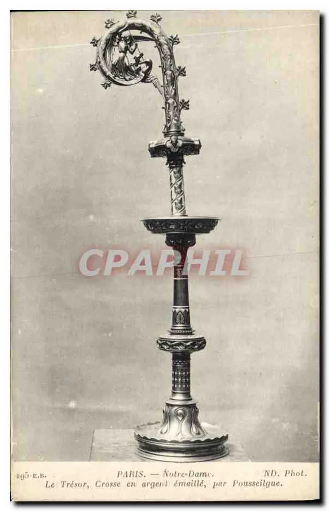 Notre-Dame de Paris — Das Schatzkammer, Emaille-Silberkreuzstab von Pousseilgue - Vorderseite