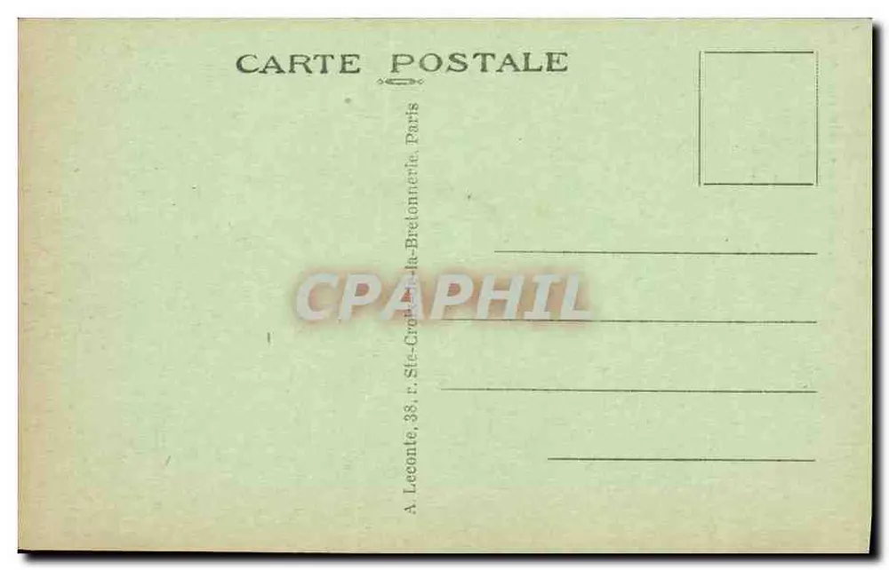 Paris - Cité Universitaire A.L. — Editor A. Leconte, Paris - Verso