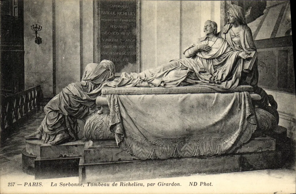 Die Sorbonne — Grabmal von Richelieu — von Girardon — ND Phot. - Vorderseite