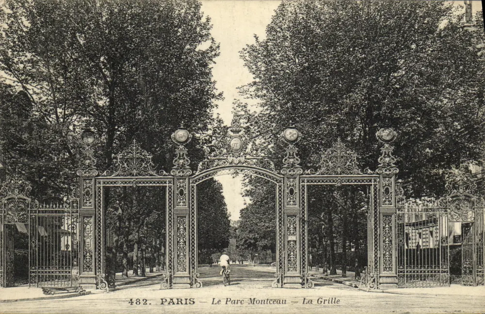 Paris — O Parque Montceau — A Grade — 482 - Frente