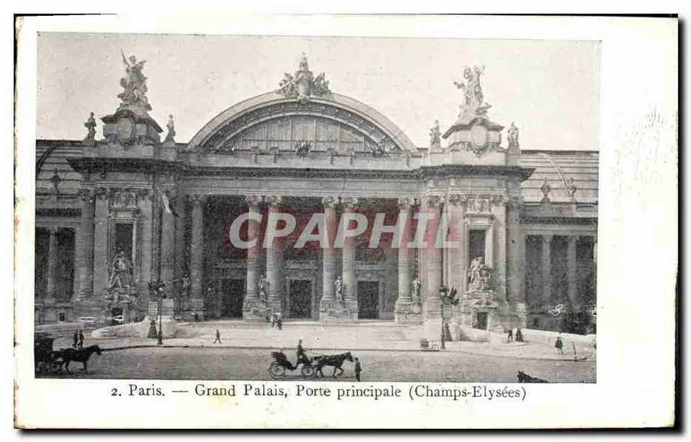 Paris — Grand Palais, Haupteingang (Champs-Élysées) — Sammlung Petit Parisien, Nr. 2 - Vorderseite