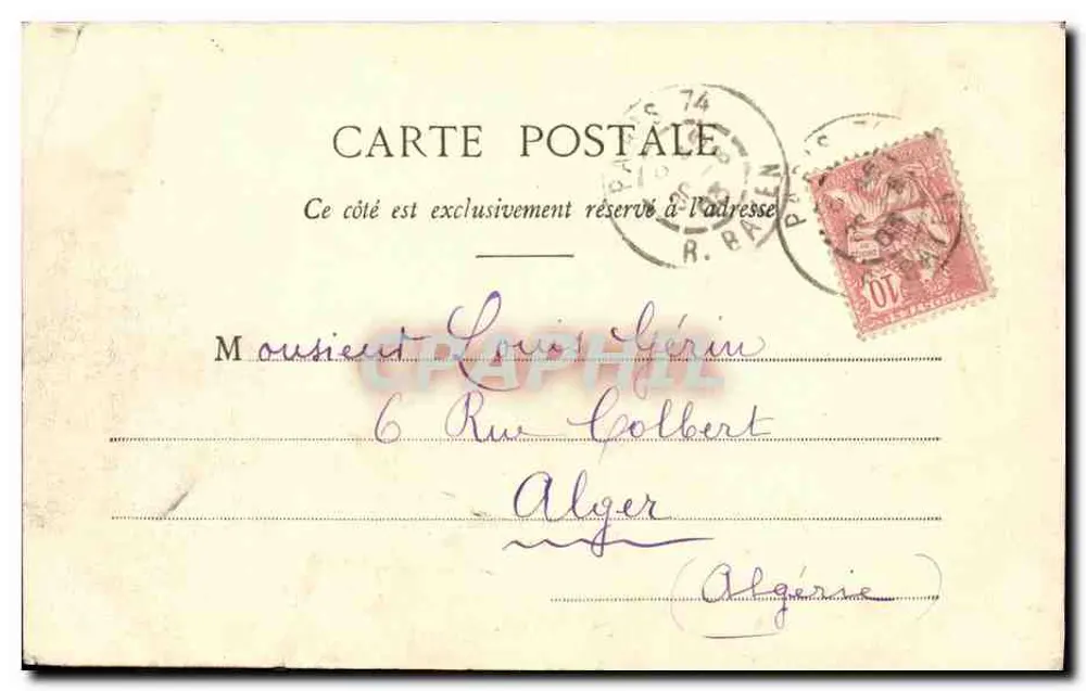 Paris — Un Coin des Champs-Élysées — Éditeur : Paris, n° 177 - Verso