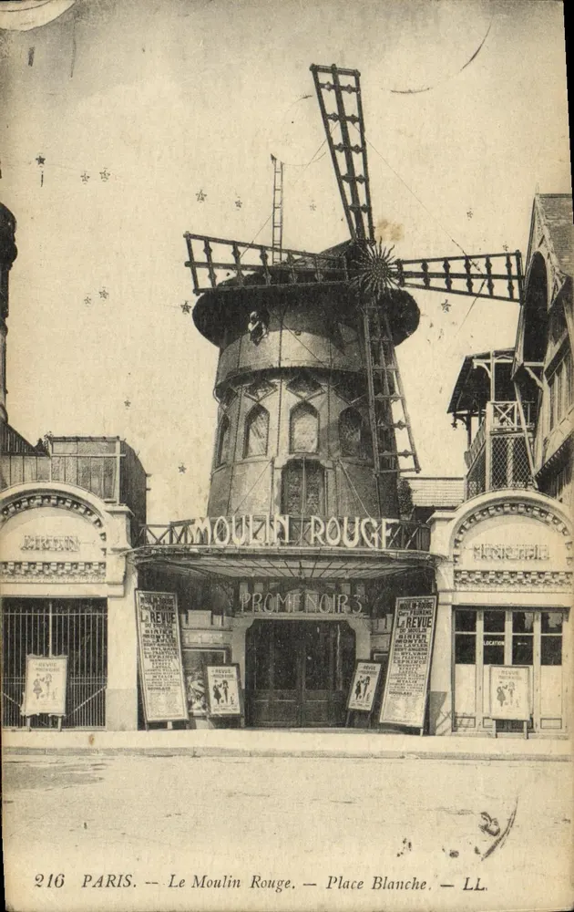 O Moulin Rouge — Place Blanche — LL — n°216 - Frente