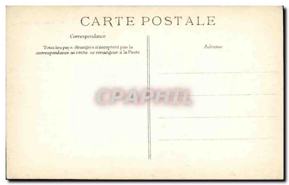 Cheia do Rio Sena — Janeiro de 1910 — Paris — Rue de Lille - Verso