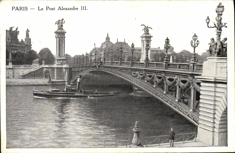 PARIS — O Ponte Alexandre III. — Editor não identificado, número de série não visível - Frente