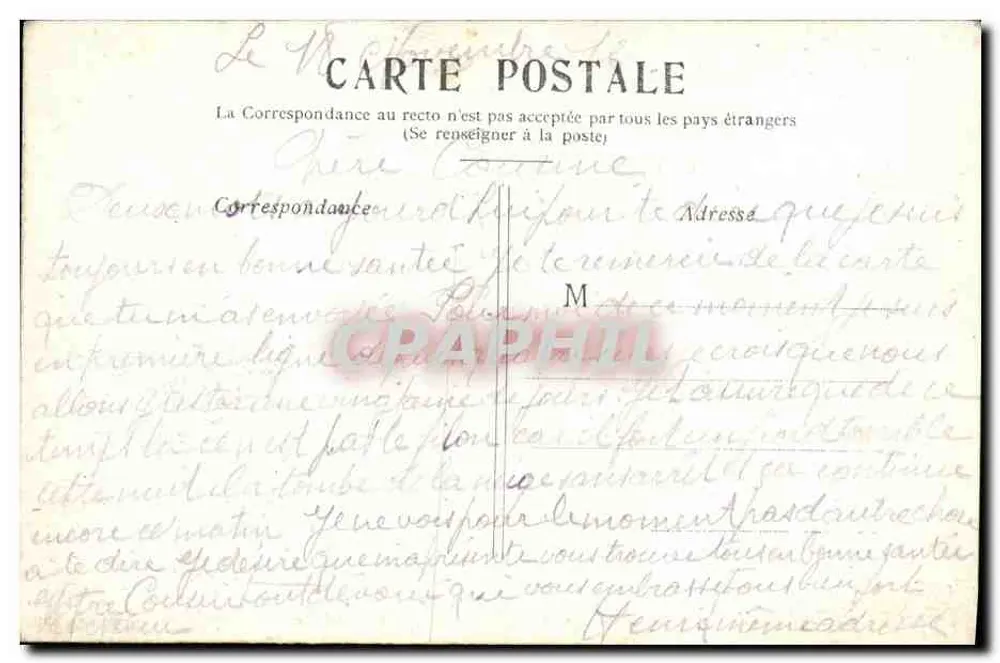 PARIS — O Ponte Alexandre III. — Editor não identificado, número de série não visível - Verso