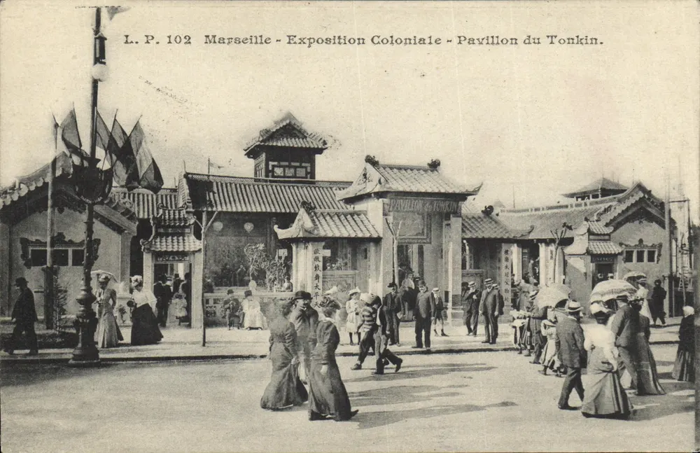 Marselha - Exposição Colonial - Pavilhão do Tonquim — L.P. 102 - Frente
