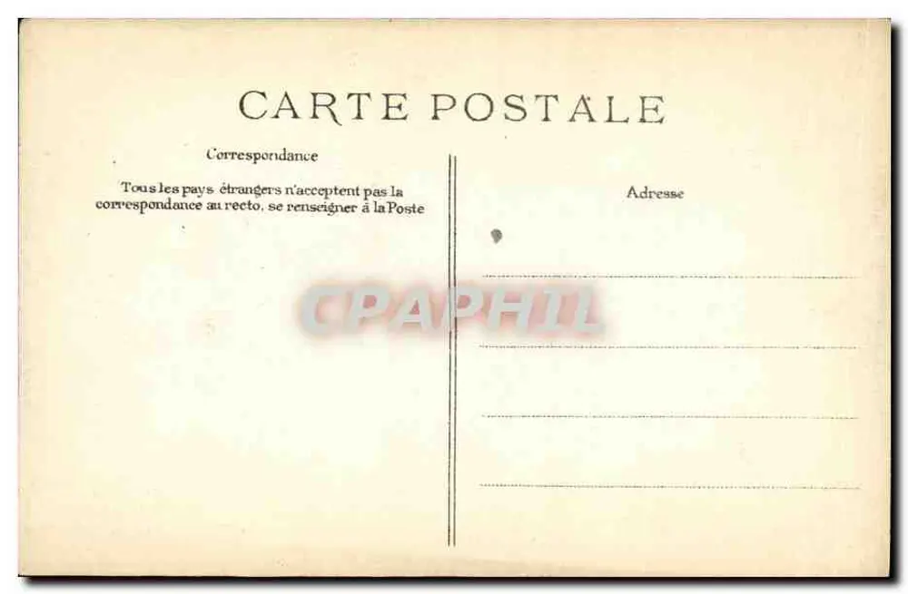 Überschwemmung der Seine — Paris, Boulevard de Grenelle — 28. Januar 1910 — Verleger EHD - Rückseite