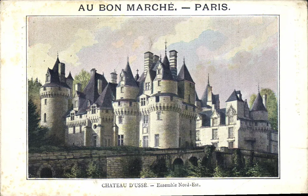 Château d'Ussé — Ensemble Nord-Est — éditeur Imp. GILLOT, RICHER ET Cie succ. - Vorderseite