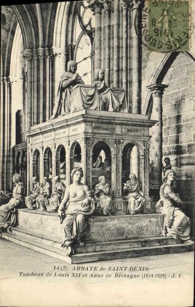 Grab von Ludwig XII. und Anne von Bretagne — Abtei Saint-Denis — J.F. n°14(2) - Vorderseite