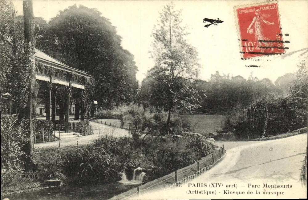 PARIS (XIVe arrt) – Parc Montsouris (Künstlerisch) – Musikkiosk - Vorderseite