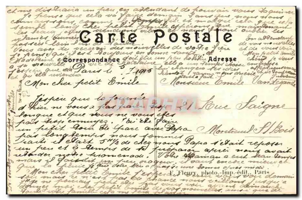 PARIS (XIVe arrt) – Parc Montsouris (Künstlerisch) – Musikkiosk - Rückseite