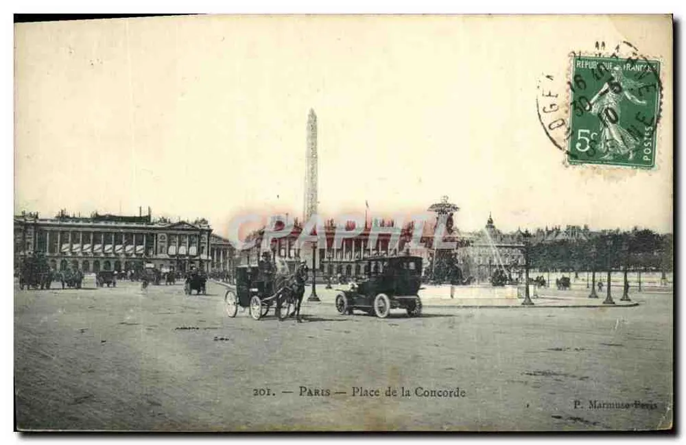 Paris — Praça da Concórdia — P. Marmuse-Paris - Frente
