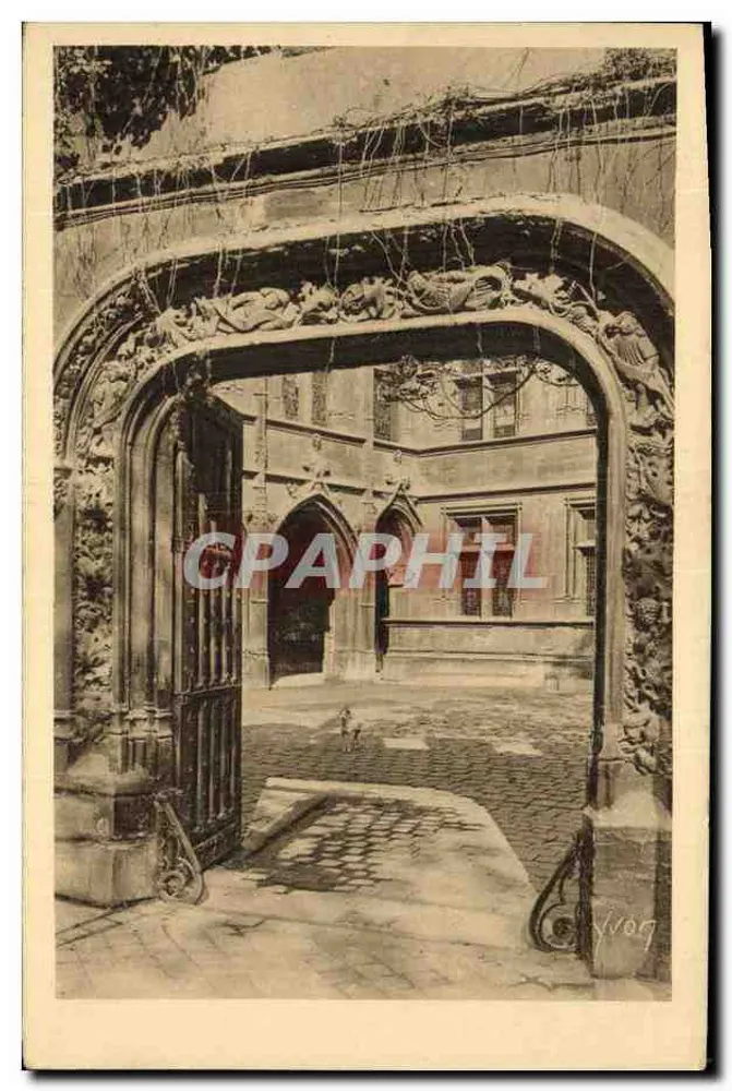 Musée de Cluny - Porte d'entrée — Paris, éditeur 'Les Éditions de l'Yvon' n°214 - Recto