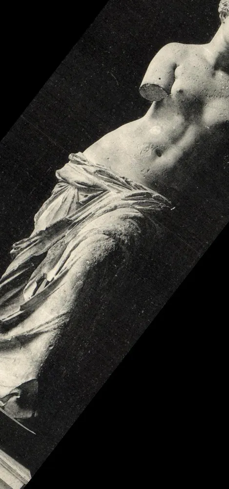 Vênus de Milo — estátua antiga — editor LE OUT, número de série não legível - Frente