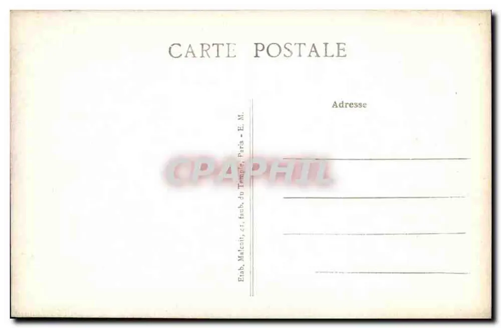 SCEAUX (Seine) — Rue Houdan — E.M. (Verleger) - Rückseite
