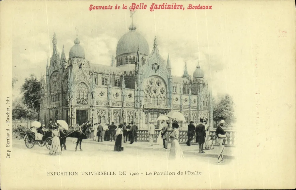 Pavillon de l'Italie — Weltausstellung 1900 — Bordeaux - Vorderseite