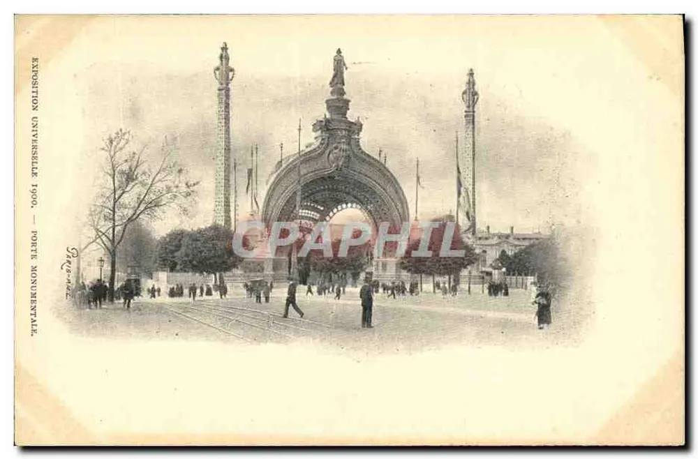 Puerta Monumental — Exposición Universal 1900 — Editor no identificado - Anverso