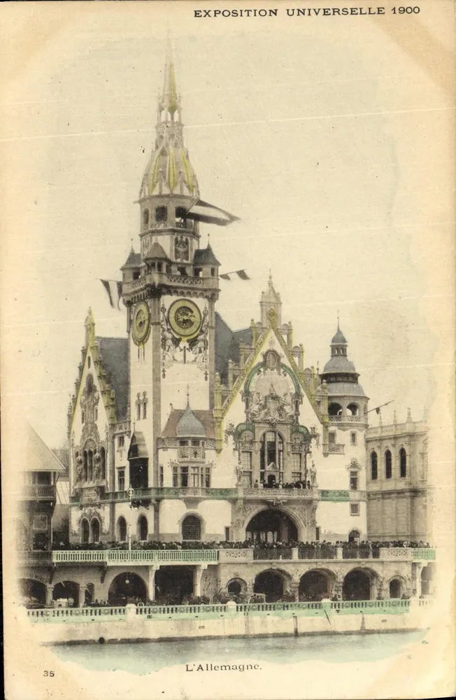 Deutschland — Deutsches Pavillon auf der Weltausstellung 1900 — Unbekannter Verlag, Nr. 35 - Vorderseite