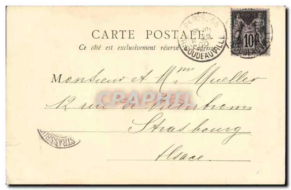 Weltausstellung 1900 — Das Palais der Frau — Verlag: Imp. Berthaud, Baschet - Rückseite