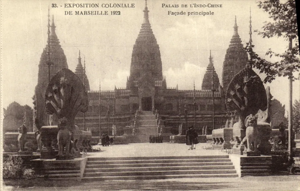 Palast der Indochina — Kolonialausstellung Marseille 1922 — n°33 - Vorderseite