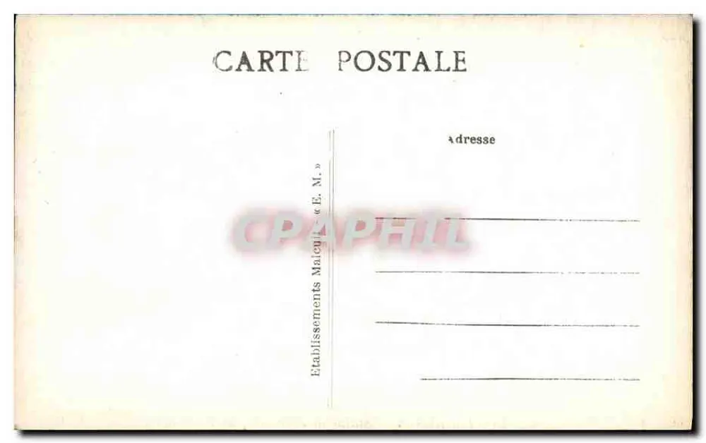 Montmorency — Estátua de Jean-Jacques Rousseau — E. M. - Verso