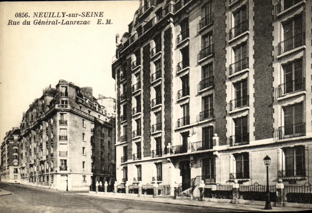 Neuilly-sur-Seine — Rue du Général-Lanrezac — E.M. n°0856 - Frente