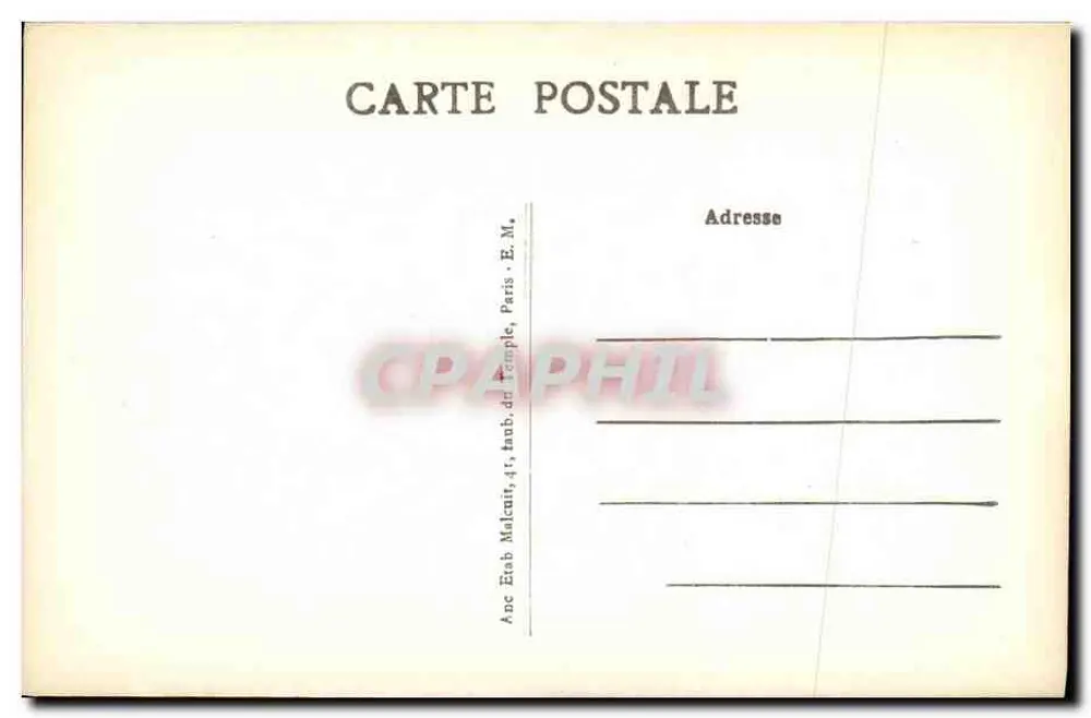 SÈVRES — Rue des Binelles — Schloss « Henriette » — E.M. n°4016 - Rückseite