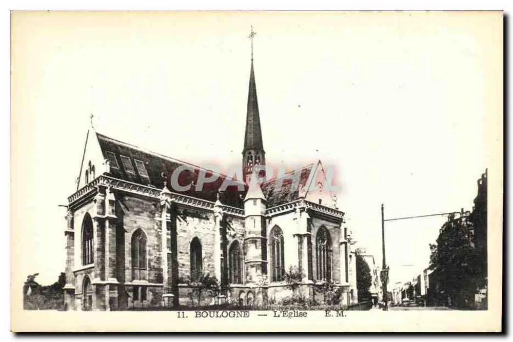 Boulogne — A Igreja — E.M. n°11 - Frente