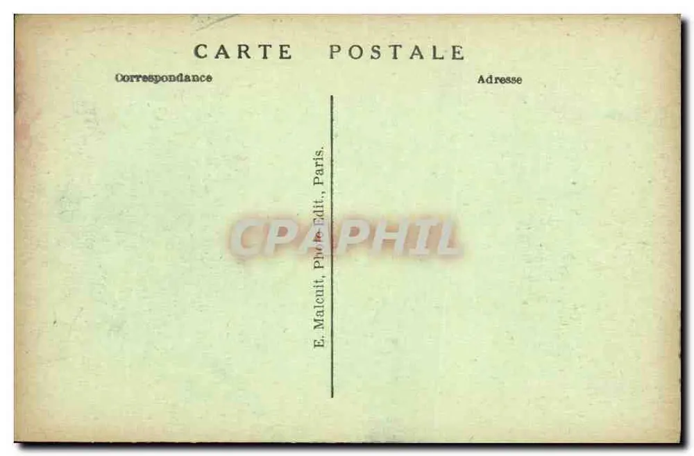 Enghien-les-Bains — Ein Stück des Parks des Thermalbetriebs — E.M. - Rückseite