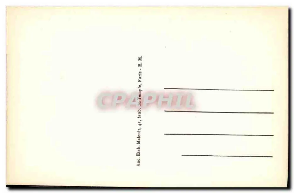 Les Vallées — Praça da Estação — E.M. n°2764 - Verso